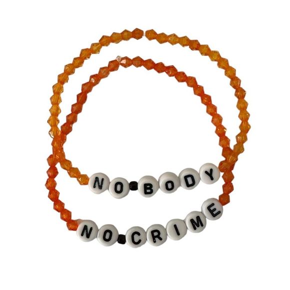 Taylor Swift No Body No Crime Evermore Set of 2 Friendship Bracelets Handmade - Picture 2 of 3